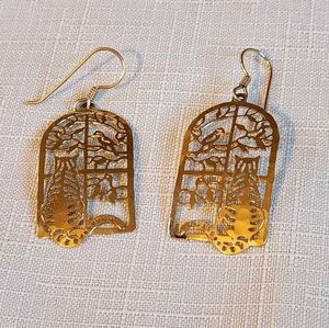 Elegant Gold Birdcage Earrings